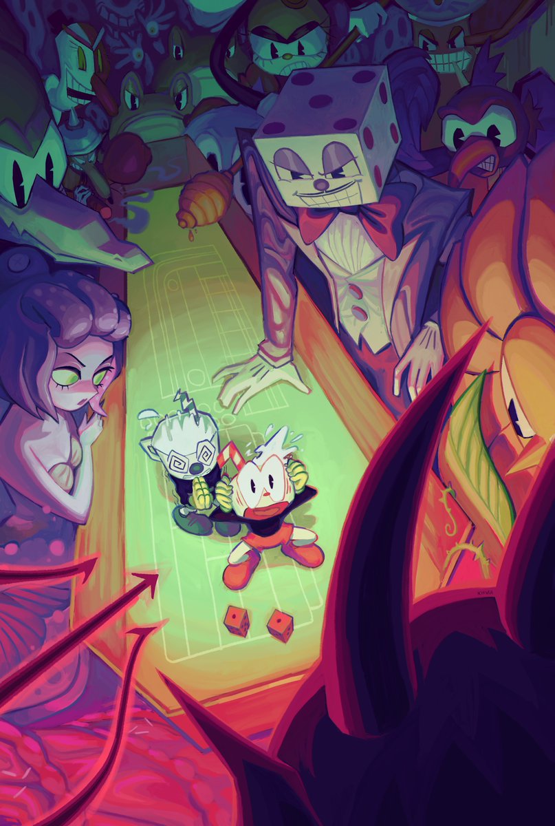 kirvias's tweet photo. "Snake eyes!" laughed the Devil while slamming the floor. "You lose!"
#Cuphead https://t.co/ae9tTtWviU