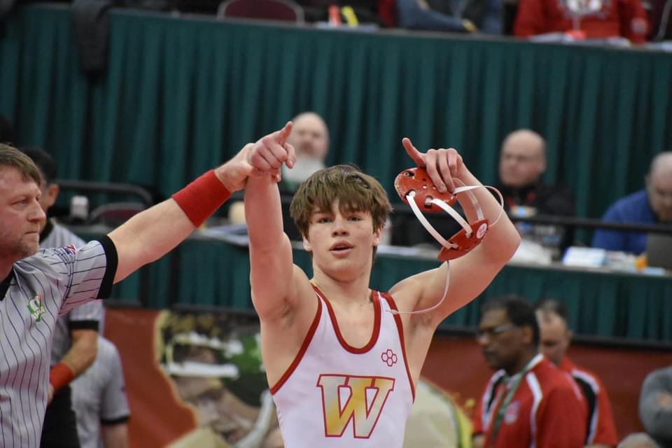 wadsworthwrestl's tweet photo. State Champion 150lbs. Chris Earnest!! https://t.co/hWDTkK2wUF