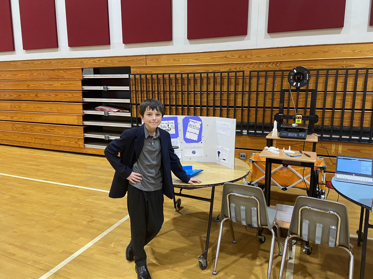 DemarinisMrs's tweet photo. Innovation Station Expo showcased 3rd Grade student inventions. Students created working invention prototypes and presented their projects to the whole school this month. https://t.co/JgMapWOEcS
