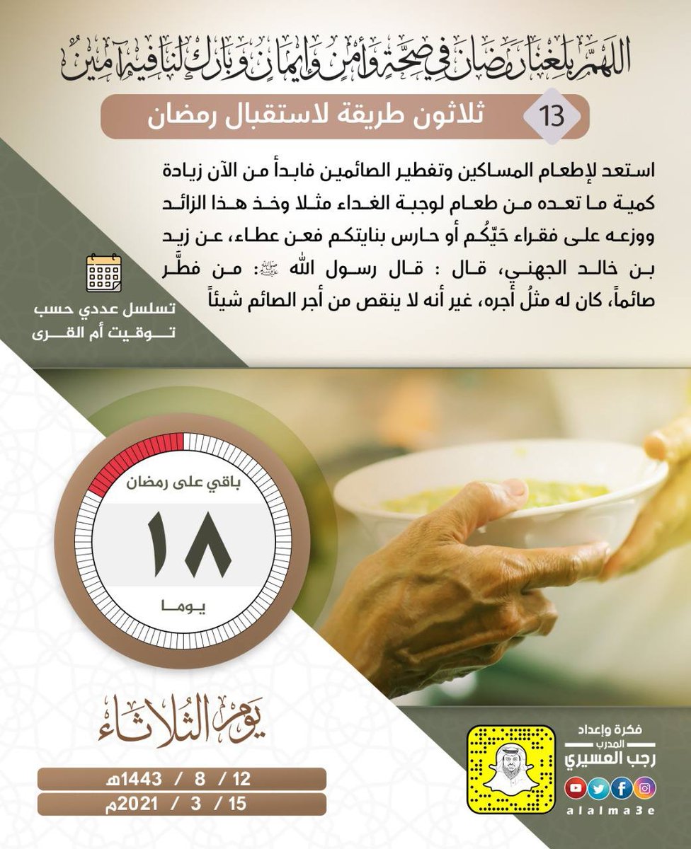 mansomar_sa's tweet photo. #باقي_على_رمضان❤
#اللهم_بلغنا_رمضان🌸

 قال أبو حيان البصري: سمعت الحسن يقول: " لا يصح القول إلا بعمل , ولا يصح قول وعمل إلا بنية , ولا يصح قول وعمل ونية إلا بالسنة.
"شرح أصول اعتقاد أهل السنة والجماعة ٦٣/١"

🌹أكثروا من الصلاة على النبي ﷺ https://t.co/Xg1gigYSQ9