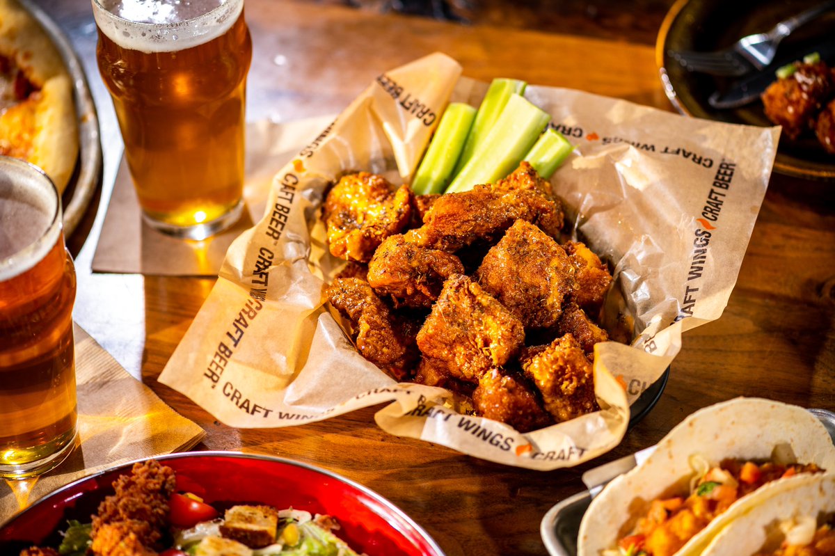 BWingFactory's tweet image. Celebrating March Madness with $1 Boneless Wings! March 15-20, Dine In Only 🏀