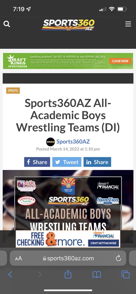 Eli_Barta's tweet photo. Happy to have earned a spot on the Sports360AZ All-Academic First Team for wrestling!🤼‍♂️ @Sports360AZ @JGermaine7 @dswartz_68 @MVToro_Football @mvtorowrestling @olivermikeaz @MVTOROS_AD https://t.co/WtGca5rIlZ