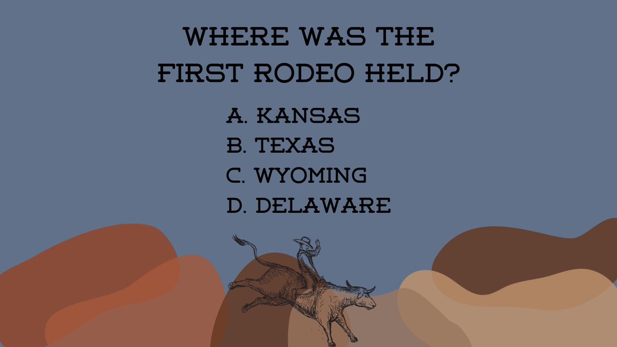 EM_Awards's tweet photo. It’s #questionmonday ! Today’s question is where was the first rodeo held? Reply back with your answer! https://t.co/ZxCm6946uO