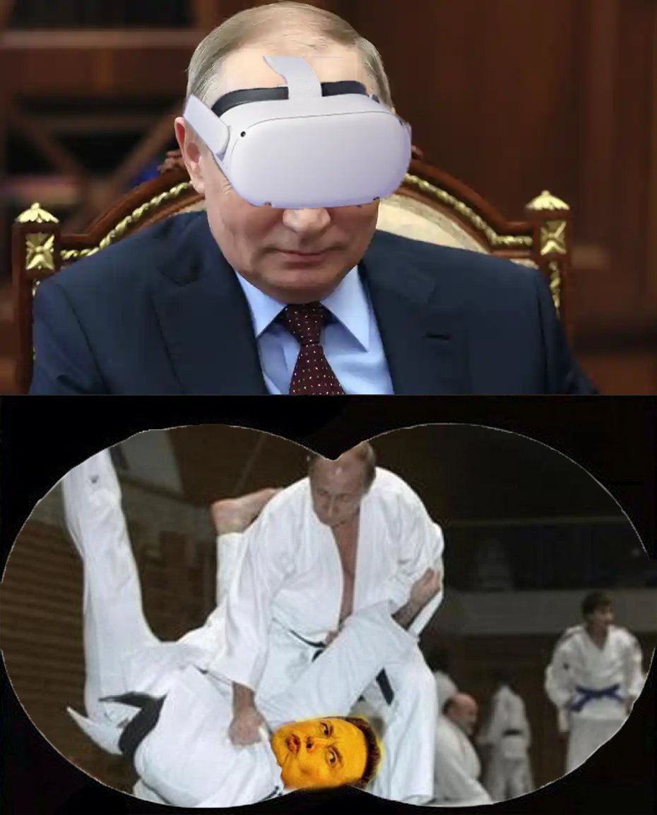 __SeriousGemini's tweet photo. Putin: Принеси мне VR-шлем прямо сейчас! https://t.co/mI07XYv9IS