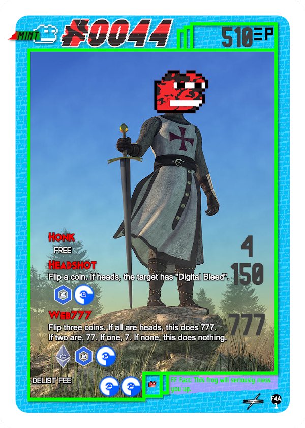 StonedJourner's tweet photo. Sending bears to shadow realm with @NervousAcolyte new trading card game @FUD4All  This is gonna be hugee 🤝 @FRENLYFROGS https://t.co/MeAjAjkuGC