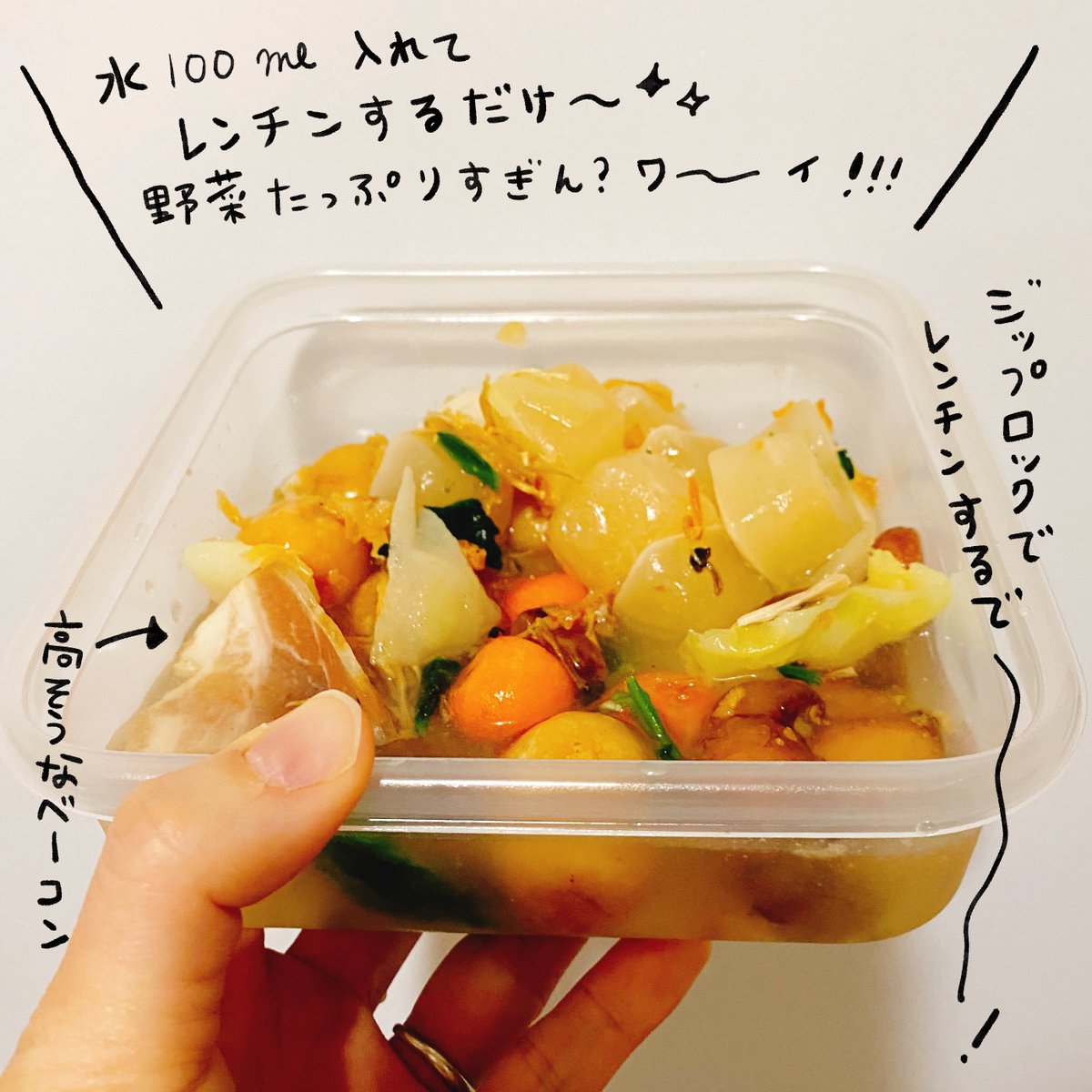 王道コンソメスープ My Friend!
きのこたっぷり!きのこ好きなのでニコニコして完食!
ここのスープに入ってる野菜美味しいんだが・・?