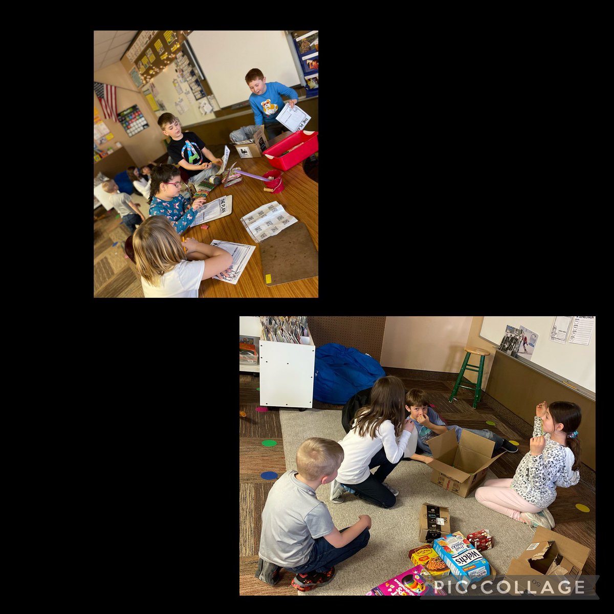 Mrs_Breezy_71's tweet photo. We began working on our Leprechaun Traps today. The excitement and teamwork was awesome! #funinsecond https://t.co/MNJQs75LAn