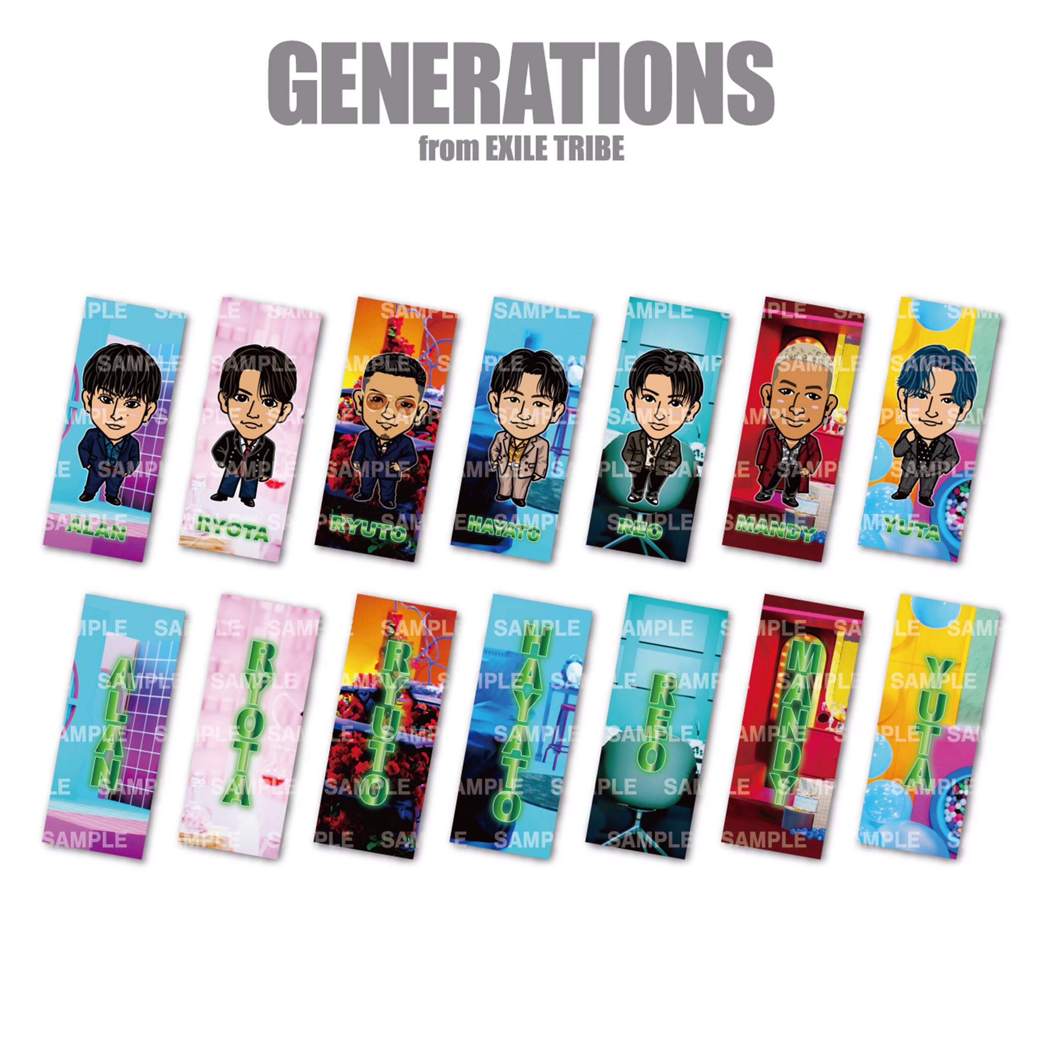 EXILE TRIBE - 千社札　ステッカー EXILE TRIBE STATION ONLINE STORE｜ぴけし隊千社札ステッカーシート