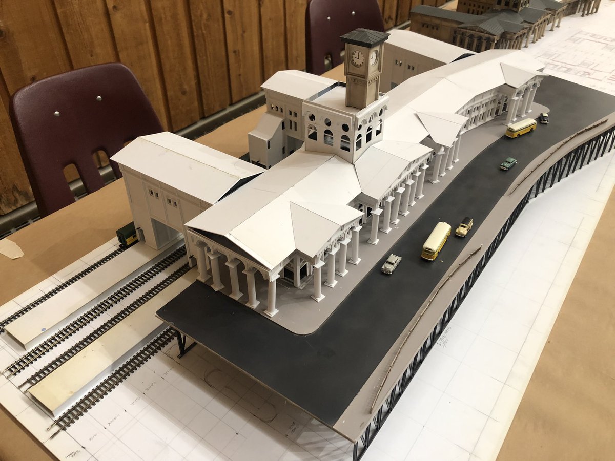 nmraonline's tweet photo. Yea, that’s a N scale scratch built station. This and more amazing work can be found at RPM ( Railroad Prototype Modelers) meets across the country. Don’t let the name fool you, freelance trains are welcome as well. @yorkrwymodeller @CayugaValley @DCCWiki @Beansauced @TCMRM https://t.co/iYb4I1XJdn