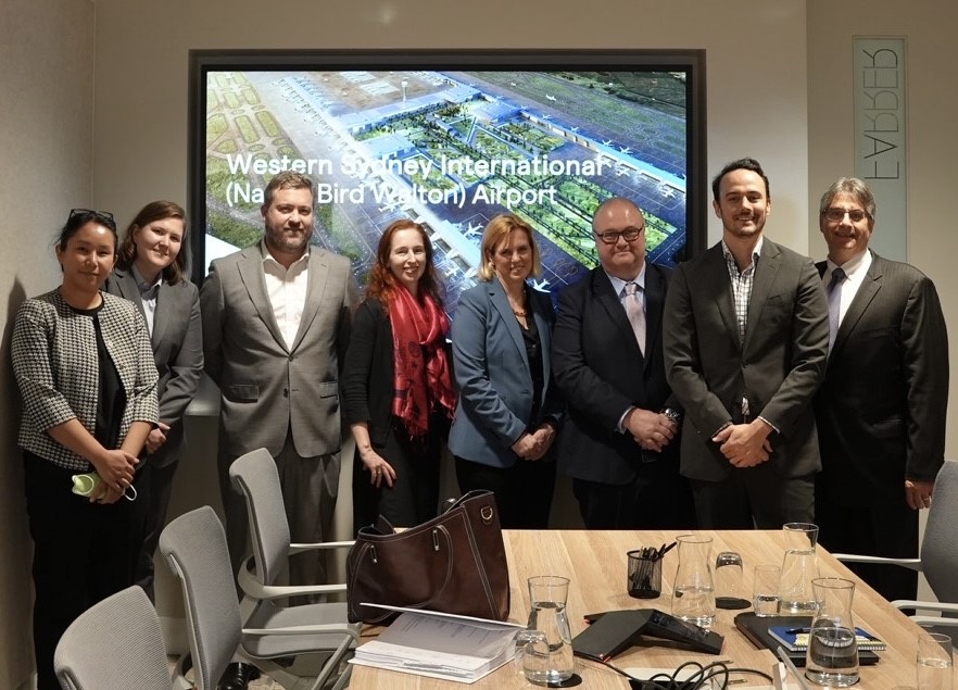 Deputy @USTradeRep Bianchi met with @Bechtel 🇺🇸 to hear about their work in Australia - with @SunCable1 on the world's largest solar energy infrastructure network & with Western Sydney Airport @flyWSA on one of 🇦🇺's most significant infrastructure projects in decades. #USwithAUS