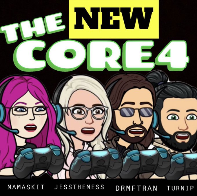mamaskit's tweet photo. NEW and exciting news!!! MamaSkit is now a part of
@TheCore4Play, alongside
@jessthemessgamz, @DrMFTran & @TurnipDangerous! Stay tuned for all the exciting things to come! ๐๐ป
#Twitch #Core4Gaming #TwitchStreamers https://t.co/B4Ln7TAkxI