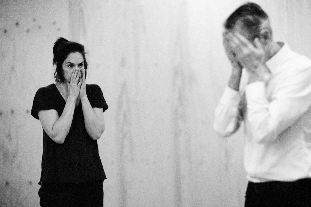 ruthwilsonposts's tweet image. Ruth Wilson in rehearsal for The Human Voice (2022)