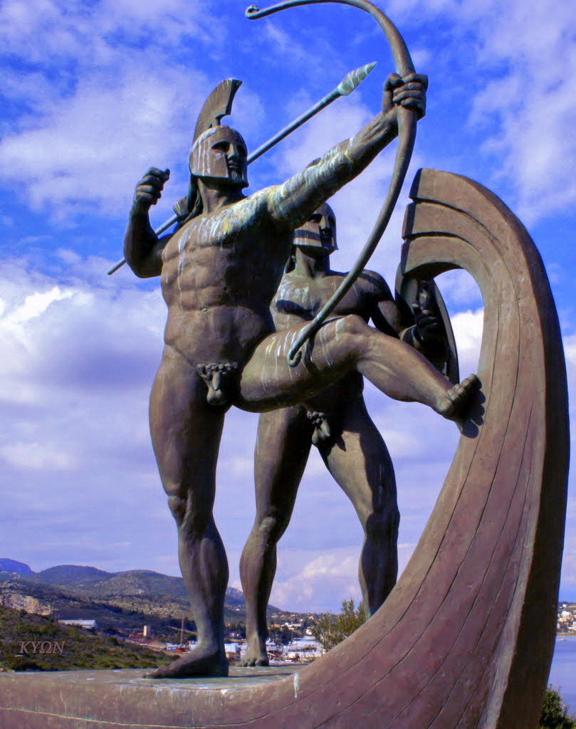 Archaeology & Art on Twitter "Battle of Salamis Monument in Modern
