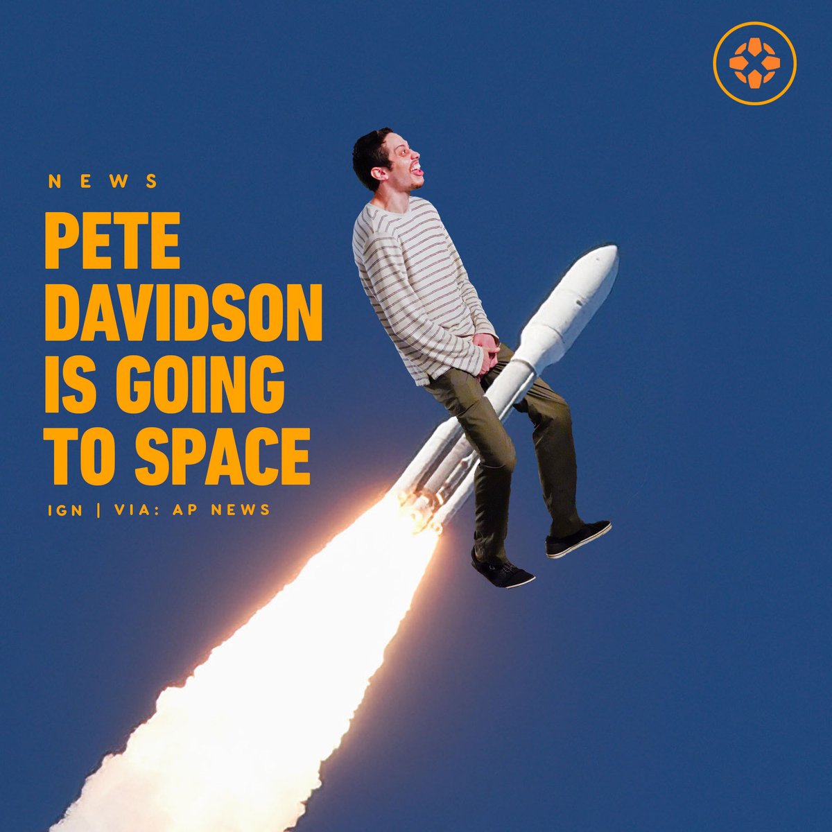 Pete Davidson will be going to space in Blue Origin, Jeff Bezos’ new space transport. Davidson will be the third celebrity to take the flight, after William Shatner and Michael Strahan.