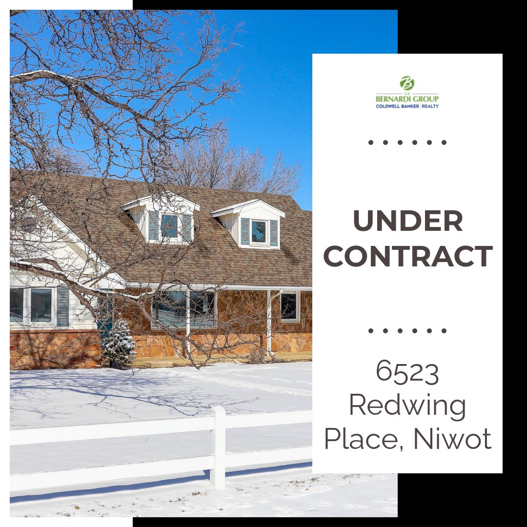 This Niwot home went under contract very quickly, and is accepting back-up offers. Interested in learning how we can help you sell your home quickly? Call us at 303.402.6000 to learn! 

#thebernardigroup #coldwellbanker #boulderluxuryhomes #boulderluxury #niwotcolorado