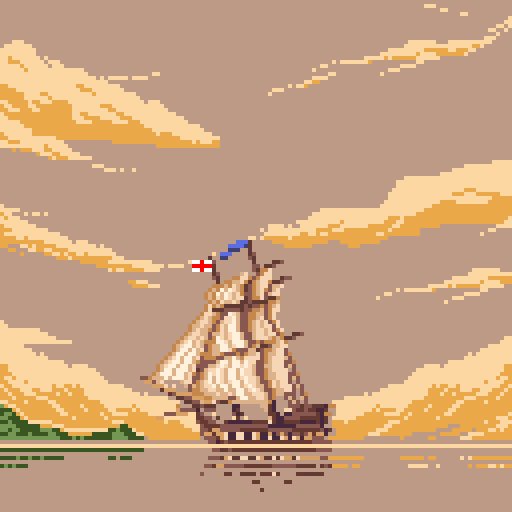 @HoleLubbers #windswept #pixelart of H.M.S. Surprise for @Pixel_Dailies #pixel_dailies #ドット絵

“His calculations were remarkably exact, and he brought the frigate into Rio just as the sun rose behind her and bathed the whole fantastic spectacle in golden light”
#patrickobrian