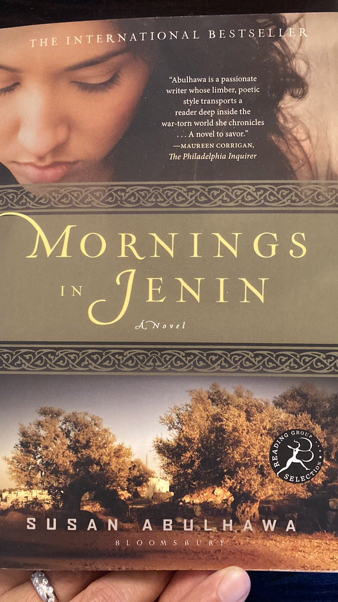 profHinaAzam's tweet photo. Finally starting in on Mornings in Jenin by Susan Abulhawa! https://t.co/oWwb5g2vsj