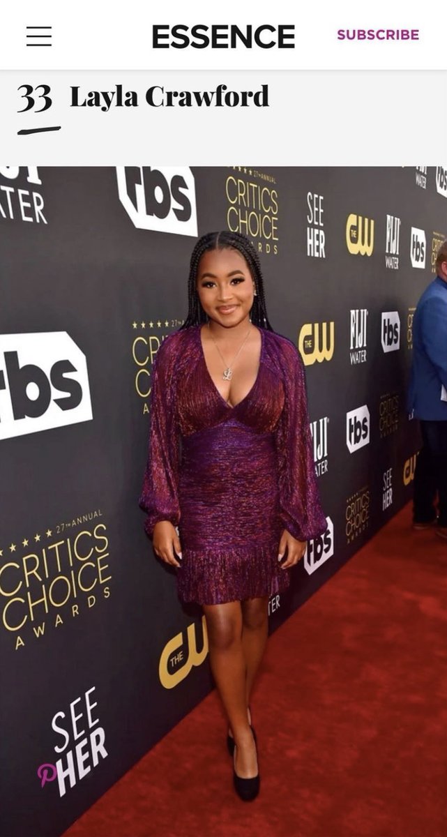WeAreBluPrintPR's tweet photo. @kingrichardfilm actress @thereallaylac crawford featured in various press from last night's @criticschoice awards. #LaylaCrawford #VanityFair #Essence #entertainmentweekly #WWD #justjared #usweekly #criticschoiceawards #criticschoice #mayhementertainmentpr https://t.co/IVClCpNYrl