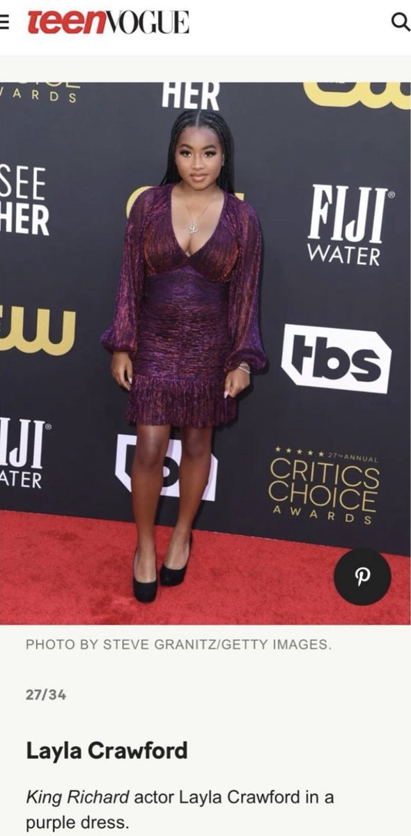 WeAreBluPrintPR's tweet photo. @kingrichardfilm actress @thereallaylac crawford featured in various press from last night's @criticschoice awards. #LaylaCrawford #VanityFair #Essence #entertainmentweekly #WWD #justjared #usweekly #criticschoiceawards #criticschoice #mayhementertainmentpr https://t.co/IVClCpNYrl