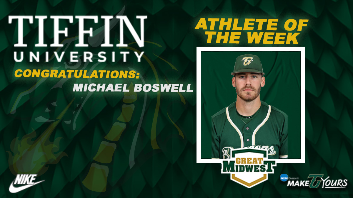 🚨ATHLETE OF THE WEEK🚨

Congratulations!! 🎾🐉🐲 #gogons #dragonnation #aotw #baseball <a href="/TUDragonsBB/">Tiffin University Baseball</a>