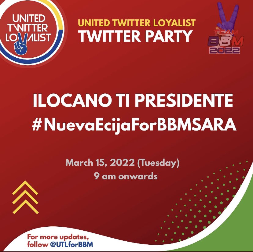 CarrieShinPH's tweet photo. Good morning 🌻. 
Twitter Party at 9 am onwards. 

ILOCANO TI PRESIDENTE
#NuevaEcijaForBBMSARA https://t.co/gwl0pR9tEE