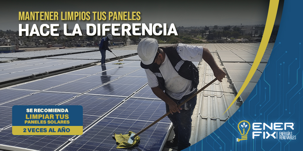 EnerfixMx's tweet photo. Ofrecemos a nuestros clientes un servicio de #limpiezaymantenimiento, lo que les permitirá tener sus #panelessolares funcionando con toda su capacidad. ⚡️☀️ https://t.co/xgVgk1MhMM