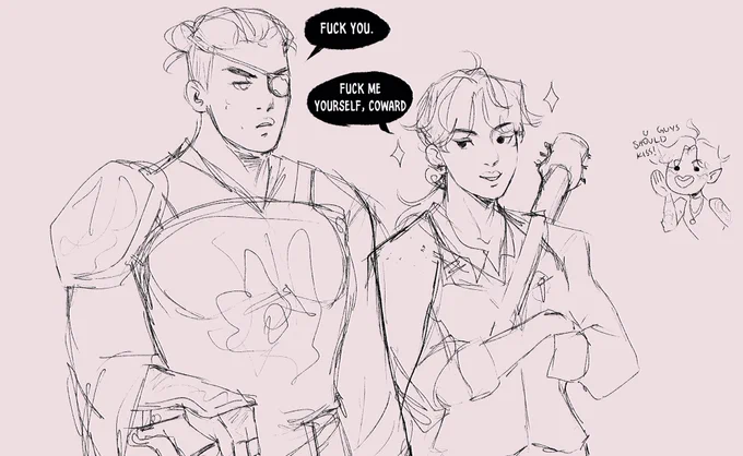 this very specific namjin dynamic for the dnd au (feat hobi) 