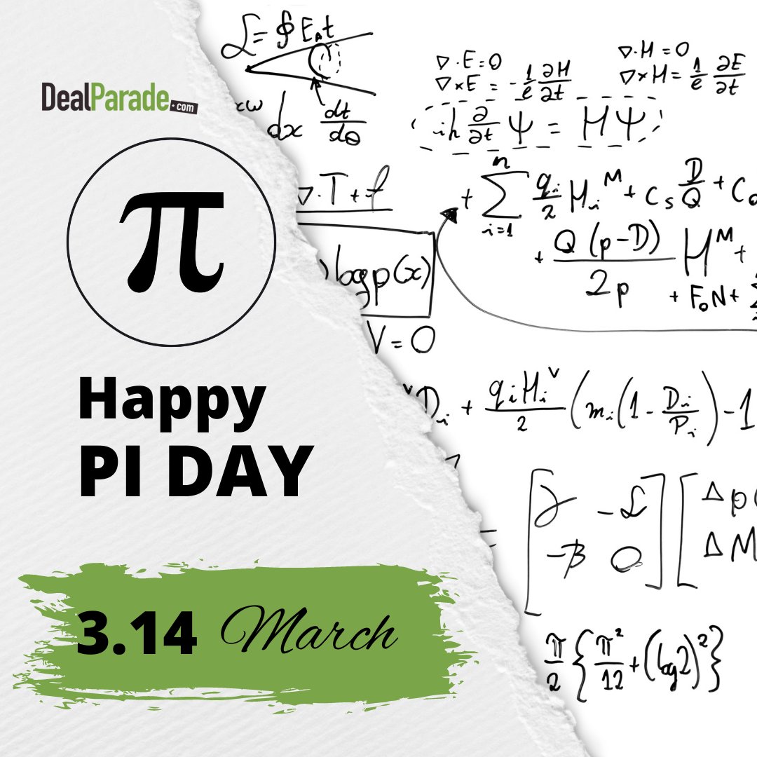 DealParade's tweet image. We had to.  Happy #PiDay 3.14 Visit dealparade.com and sign up.  Get a 10% on your first purchase! 
#DealParade #Electronics #CertifiedRefurbished #Refurb