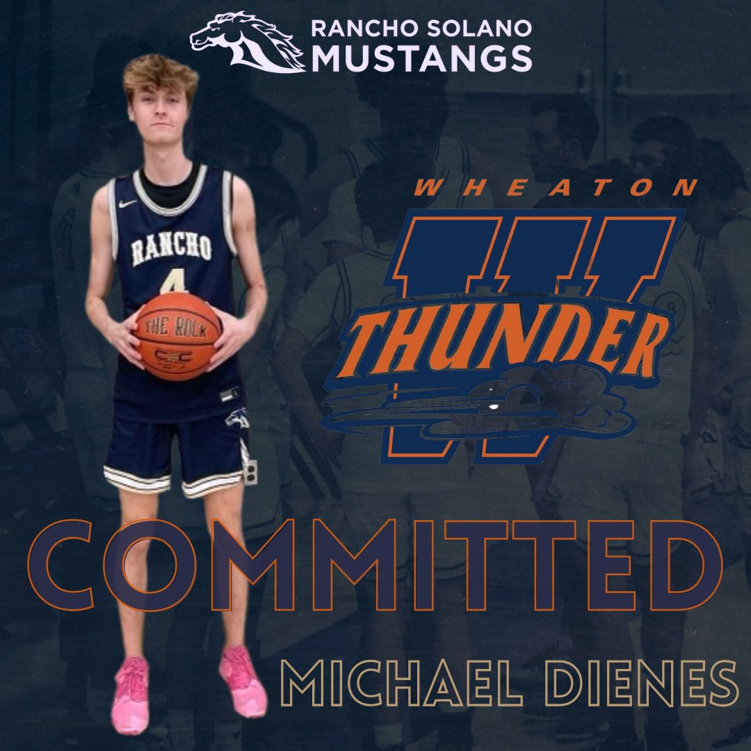 RS_Mustangs's tweet photo. Congratulations to Michael Dienes ‘22 on his commitment to @Wheaton_MBB! One of the top schools and basketball programs in the country! #mustangsincollege @RanchoSolanoAZ https://t.co/Vu96O5lF8A