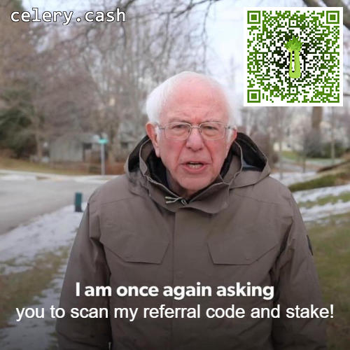 borrachomejor's tweet photo. #Celery has been on sale! A major sale!! Why anyone would want to sell a blockchain annuity token that will replace your savings account is beyond me, but there's no better time than now to buy more $CLRY and stake using my referral code. We'll both get 10% extra #CLRY FOR FREE! https://t.co/HXkhZ1xbcY