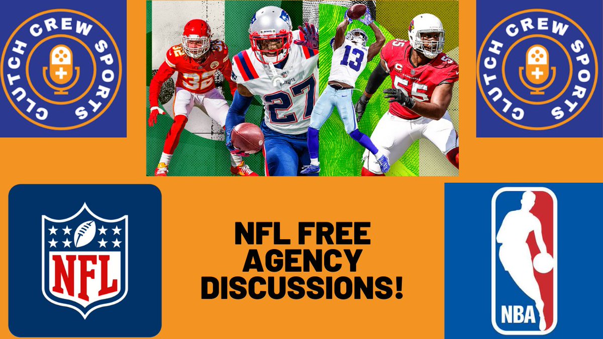 clutchcrewsport's tweet photo. 🚨NEW EPISODE ALERT!!!!🚨
🏈#NFL Free Agency - Steals, Overpays, and the Difference Makers! 

Comment below who you want your team to sign!!

🏁Listen Here!🏁
https://t.co/0H6Jxy3WHo https://t.co/sZDqp6ewBC