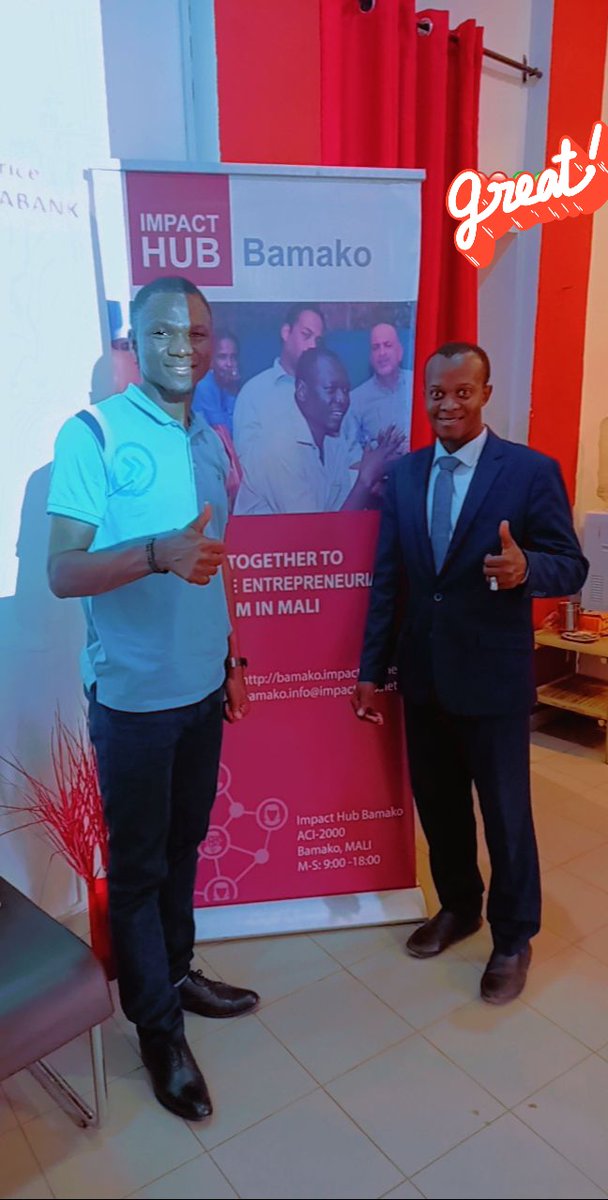 Bourama34548129's tweet photo. With @ImpactHubBKO, your employability and entrepreneurship are guaranteed.
@ImpactHubBKO, @PresidenceMali, @BenbereM, @BraouleMeite
#professionaltraining
#employability
#entrepreneurship
#financemanagement
#communicationcompetencies https://t.co/yCcj0VMn6F