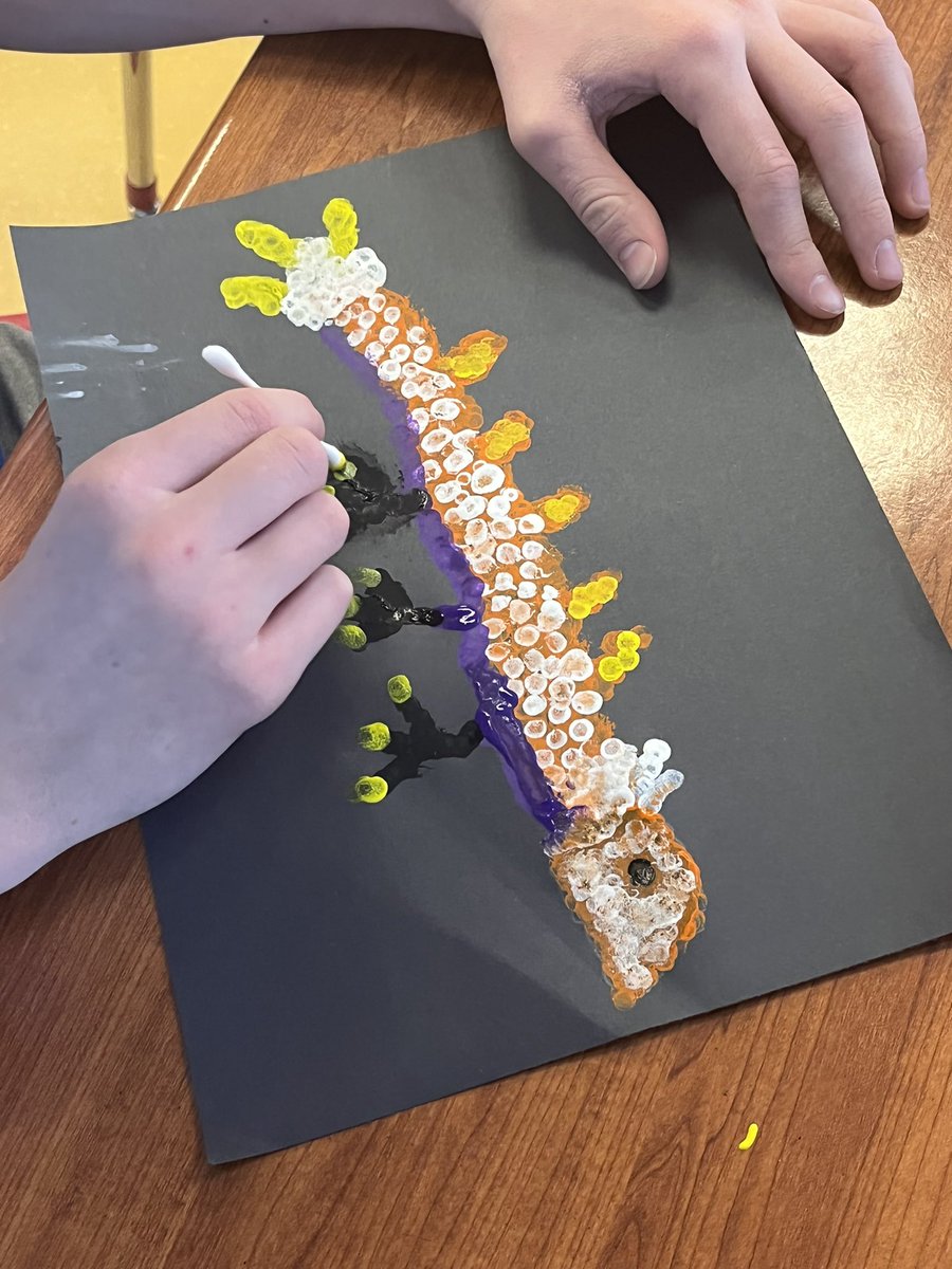 MrsKTercha's tweet photo. Students created pointillism masterpieces while celebrating Pi Day! #artandmath @HambrightElem @pennmanor https://t.co/Ua98XZt4cY