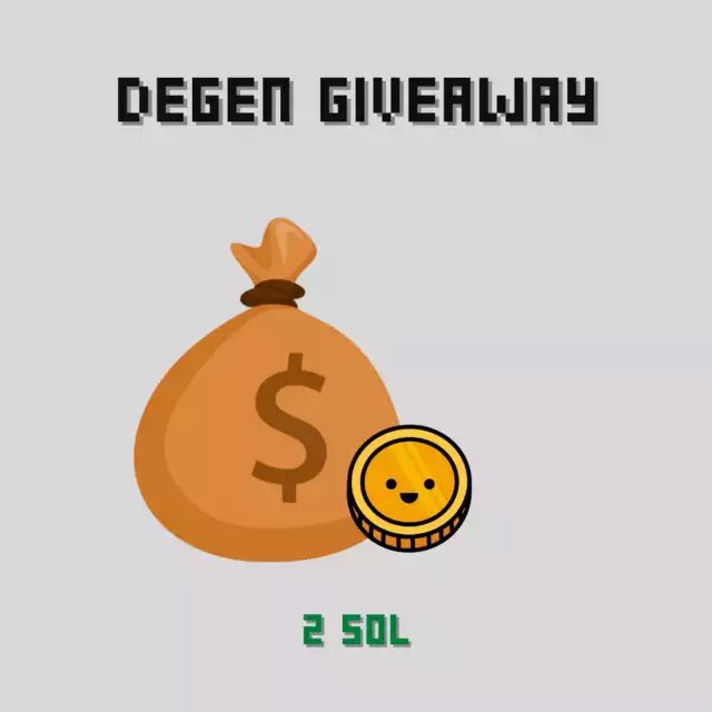 Atitty's tweet photo. $SOL GIVEAWAY! 

Teamed up with @degencoinflip to giveaway 2 $SOL to two winners!!

Follow @atitty &amp; @degencoinflip 

RT &amp; Tag a friend

ENDS IN 24 HRS! https://t.co/hJgOHom7M8
