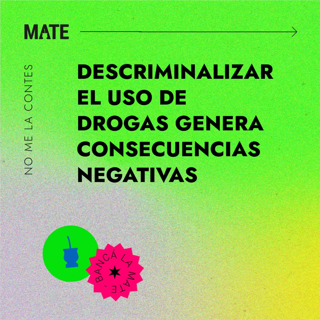 revistamate's tweet photo. #NMLC | ▶️ ¿Para qué sirve la criminalización? 🧐
❌ Con la excusa de querer desalentar el consumo, el control de drogas se ha centrado tradicionalmente en imponer castigos penales a les involucrades en el mercado ilícito.
(👇🏽) https://t.co/euSNrx9kCX