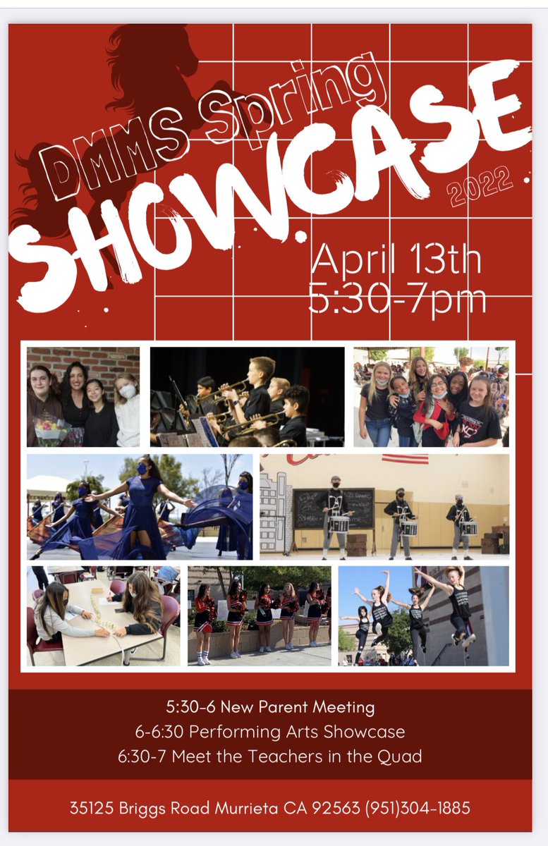DMMSASB's tweet photo. Join us as we present our latest rally for our Open House Showcase. #dmmsgreatestschool #murrtown #dmmsspirit https://t.co/TkQhSQd4Kp