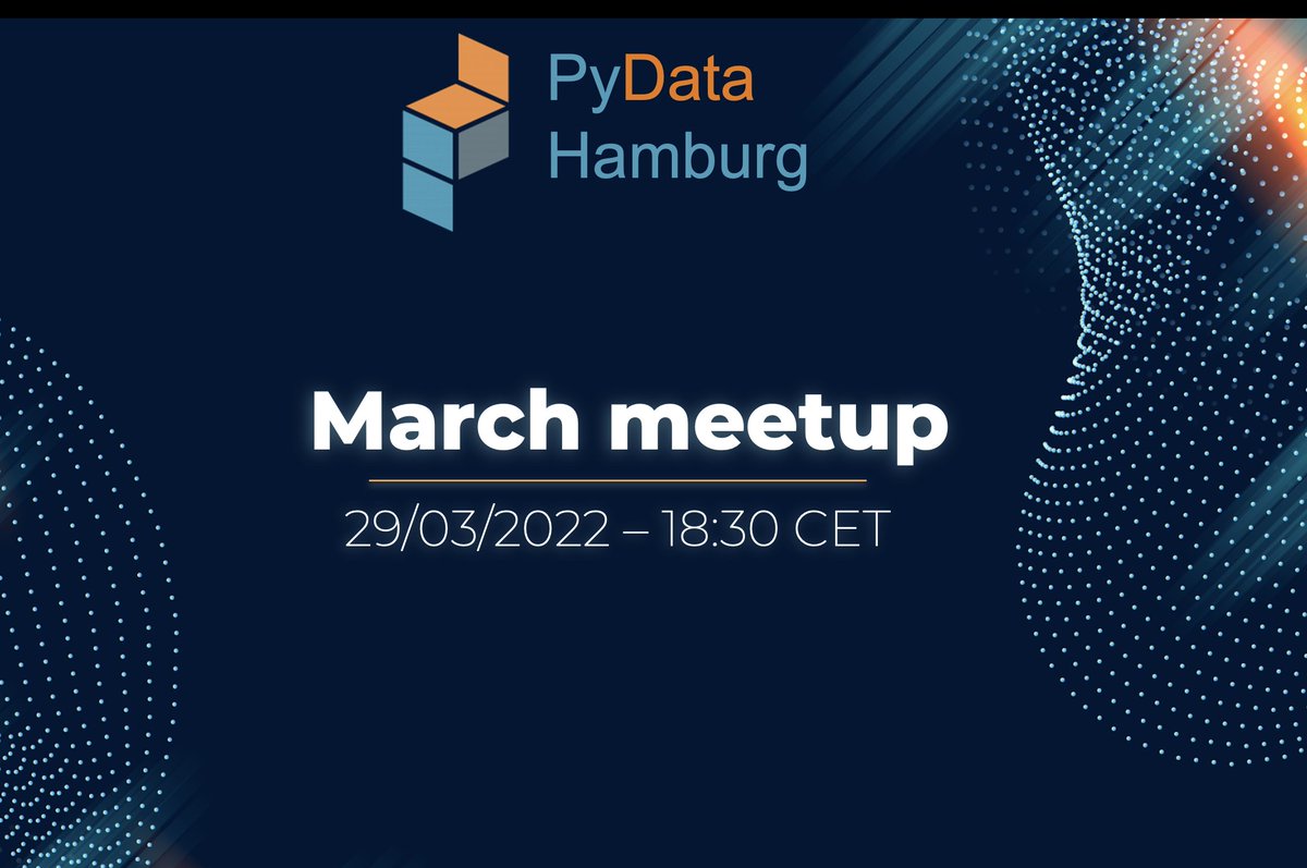 Moin!⚓👋Our next meetup will be on 29/03 and we are excited to have inspiring talks by Aleksander Molak and Smriti Singh. We would love to have you with us.🧡

You can sign up here: meetup.com/PyData-Hamburg…

#pydata #Artificial_Intelligence