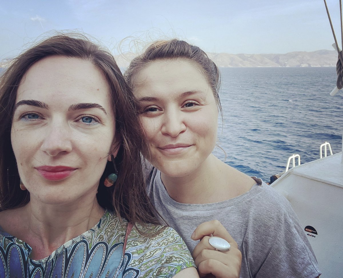 avalaina's tweet photo. I planed together with my beloved colleague Sasha Romantsova to go to small vacation. We had to cancel it. Now I’m receiving a lot of proposal of shelter me in different countries. I’m very grateful, but I will stay. We will visit all your beautiful countries after our victory https://t.co/S3AgYHUyYu