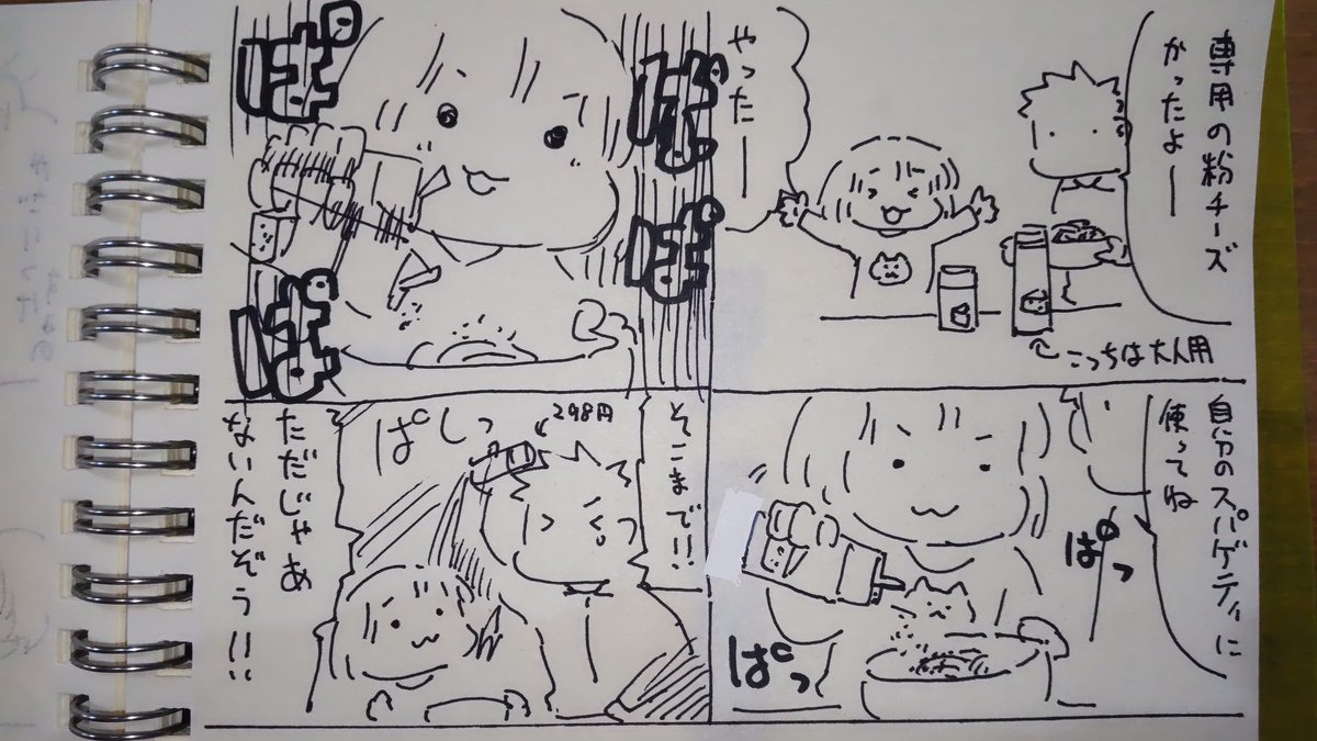 #本日のむすめさん

1食に一本使いかねない勢いにお父ちゃんは我慢できなかったよ…。 