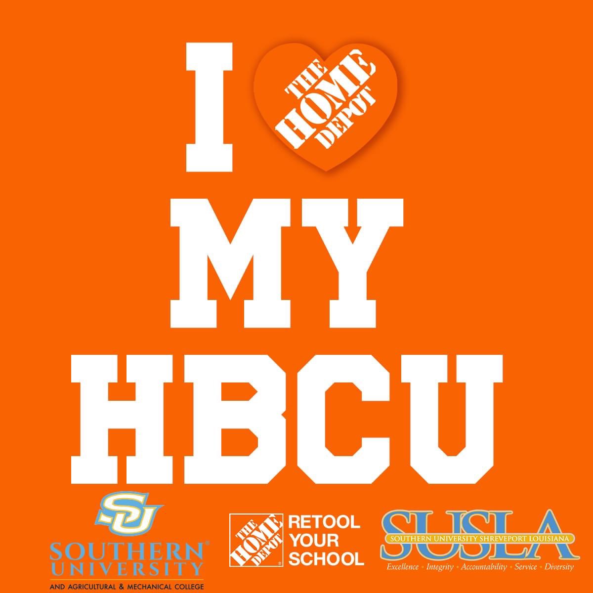 Keep voting to help our HBCUs Southern University and Southern University at Shreveport, LA win up to $75K in campus improvement grants from The Home Depot: Retool Your School Program. Go to retoolyourschool.com for more information and cast your UNLIMITED votes!