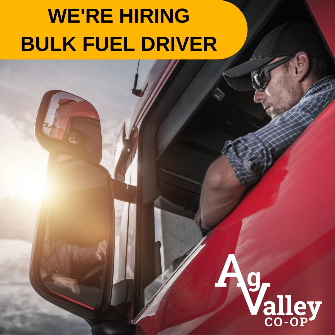 agvalleycoop's tweet photo. ❗We're Hiring! ❗

Are you looking for a career in a family-orientated culture? We're looking for a Bulk Fuel Delivery Driver.  Must have Class B CDL with HAZMAT and Tanker Endorsement or ability to obtain. 

Interested contact Nikki today at 308-927-3681 https://t.co/vYR0yxb3sg