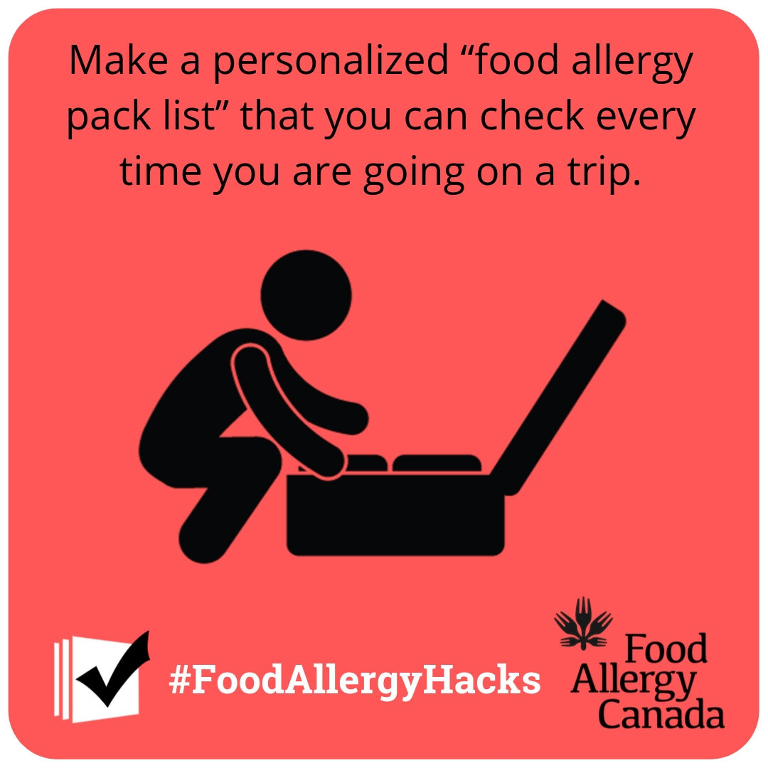 FoodAllergyCAN's tweet photo. Check out our #FoodAllergyHack! 💡 What are your hacks for travelling with #foodallergy? Share them with us below. https://t.co/OO6NrSuu3c