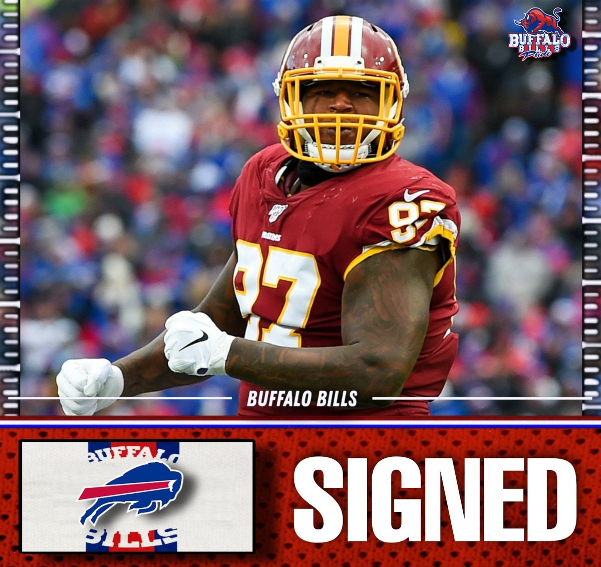 FredKilmartin80's tweet photo. Per. Adam Schefter the Buffalo Bills have signed Washington DT Tim Settle to a 2-year deal. He will be reunited with Tremaine Edmonds from their VT days.
#BuffaloBills #OneBuffalo #Billsmafia #TimSettle https://t.co/p22D2oarbu