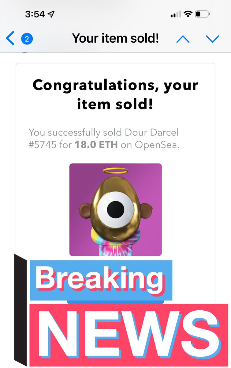Welp, my first NFT sale! Woohoo! Now what?