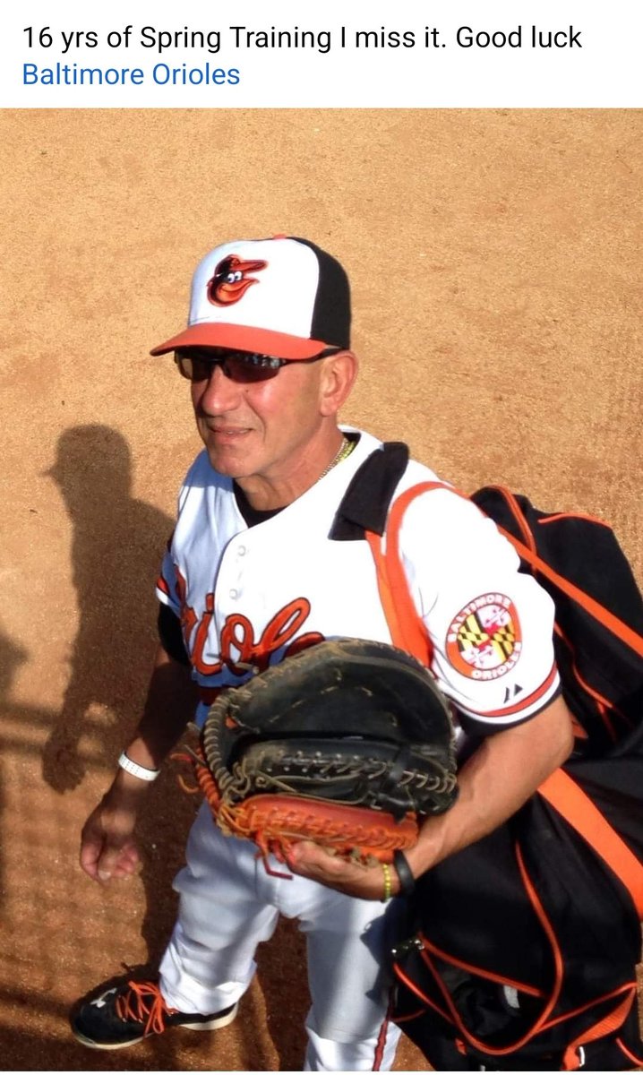 KrisHynson16's tweet photo. Couldnt help not 2 share! What a grt person, a plethera of ⚾️ knowlege, & unsung hero! My Os connect would prob agree! Was blessed 2 have Rudy as a priv Instruct dur my ⚾️ days! Im sure ure missed 2!👊⚾️💪👍 #SpringTraining #GreatMan #Bullpen #Orioles #GreatInstructor https://t.co/YDHET2TQo9