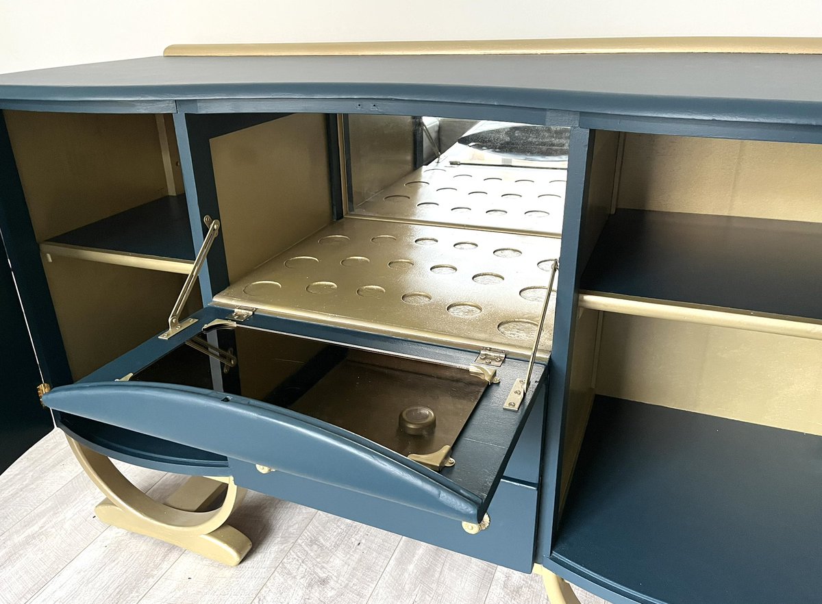 zekistudios's tweet photo. We are not ready to list yet but Aslan is here … Photoshoot is later this week - he’s been hard work - but worth it - looking good!! #beautility #cocktailcabinet 
#furniturerestoration 
#oldbutnew #elegant 
#whybuynew #refinishedfurniture
#furnituremakeover 
#restoredfurniture https://t.co/508dWH4oIj