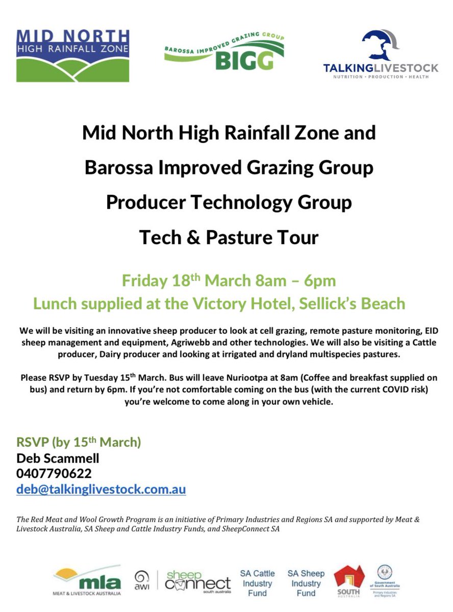FREE Fleurieu bus trip, all members welcome. 

RSVP TODAY