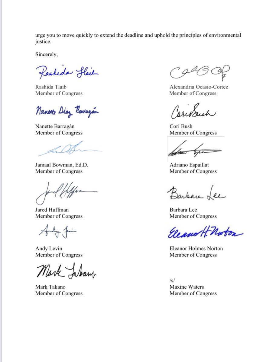 Tonight @RepAOC and I were joined by 10 of our colleagues in sending a letter to the White House Council on Environmental Quality requesting an extension of the public comment period on CEQ's new carbon capture technology guidance.