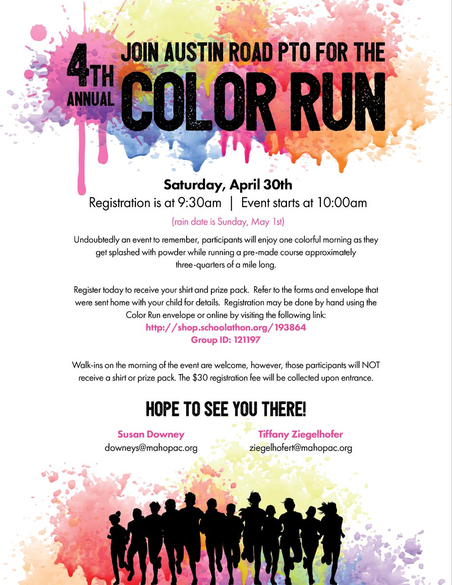 ARPanthersPTO's tweet photo. Look what's back @ARPanthers!!! Register today to receive your shirt and prize pack! #ARColorRun2022 https://t.co/PMygnzJ4Qm