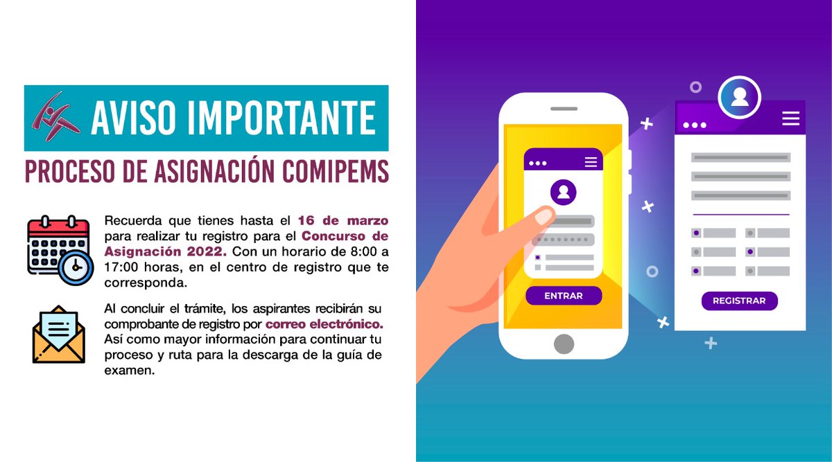 170epoem's tweet photo. #QueNoSeTePase, si perteneces al Valle de México y quieres cursar el Nivel Medio Superior, aún tienes hasta el 16 de marzo para registrarte en: https://t.co/brv0eOg5fT

@Edomex
@SeducEdoMex
@DGEMSedomex
@SEMSEdomex
@dbg_epoem
@COMIPEMSOFICIAL https://t.co/BXx7vaawQj